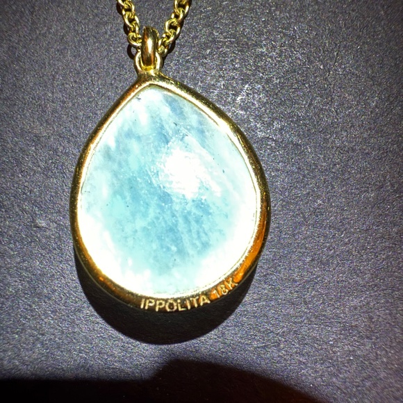 Ippolita 18K Gold Rock Candy Mini Teardrop Pendant Necklace - Picture 3 of 4